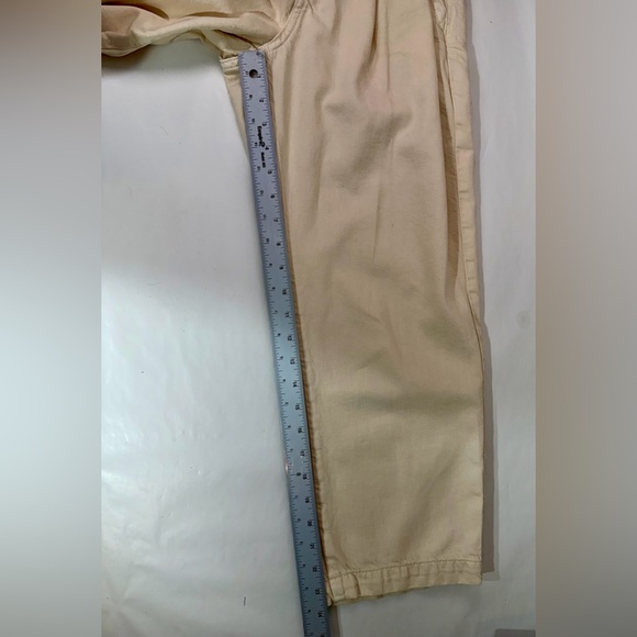 Anthropologie Pilcro Mid-Rise Wide-Leg Trouser Jeans in Natural -size 25 - Picture 10 of 11